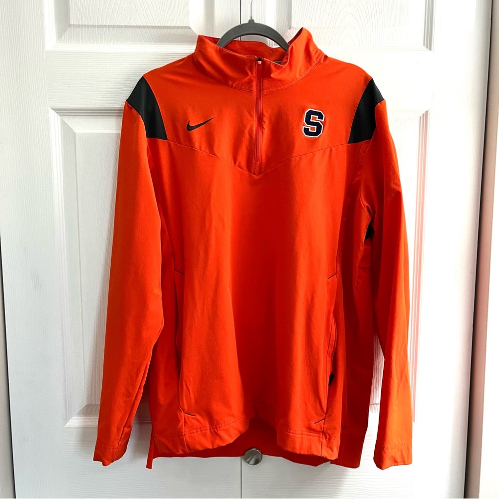 Syracuse 1/4 Zip Long Sleeve Windbreaker, Nike, Size L